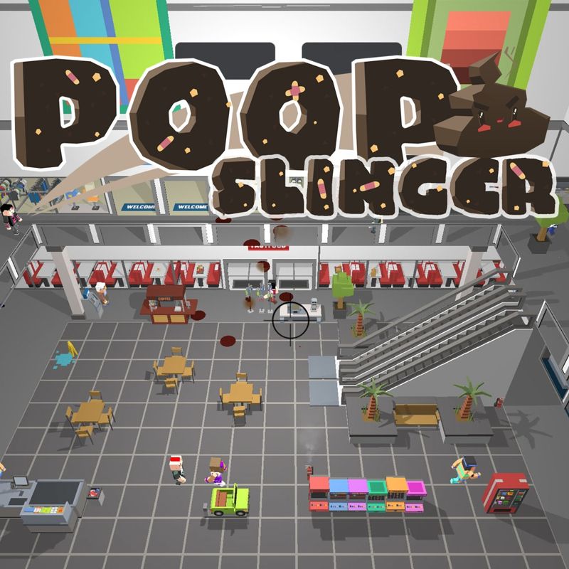 Poop Slinger box art for Playstation 4